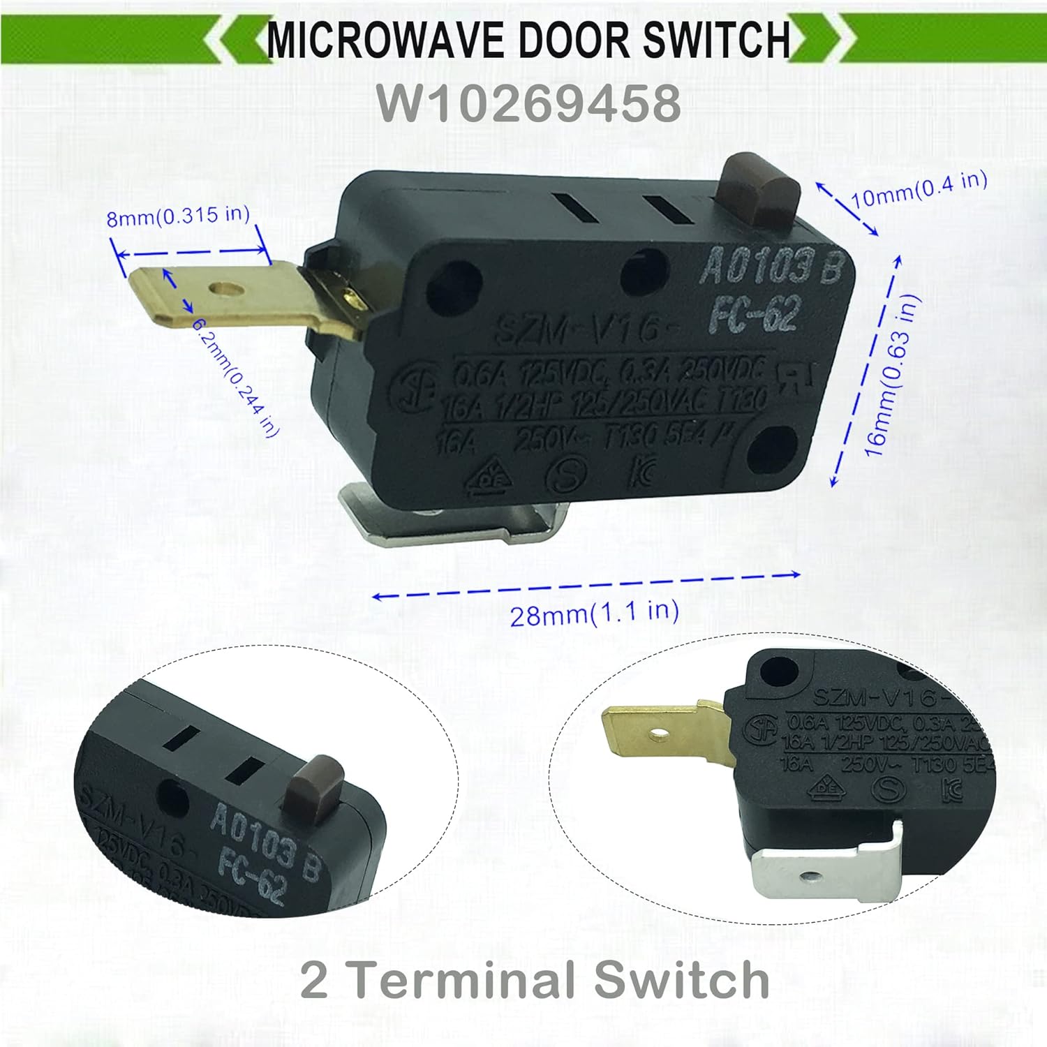 Microwave Door Switch Replacement I28145