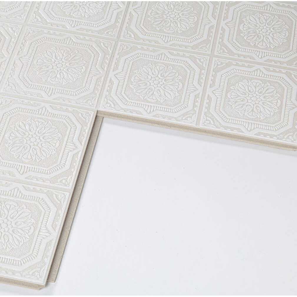 White 1 ft. x 1 ft. Fiberboard Ceiling Tile U135646