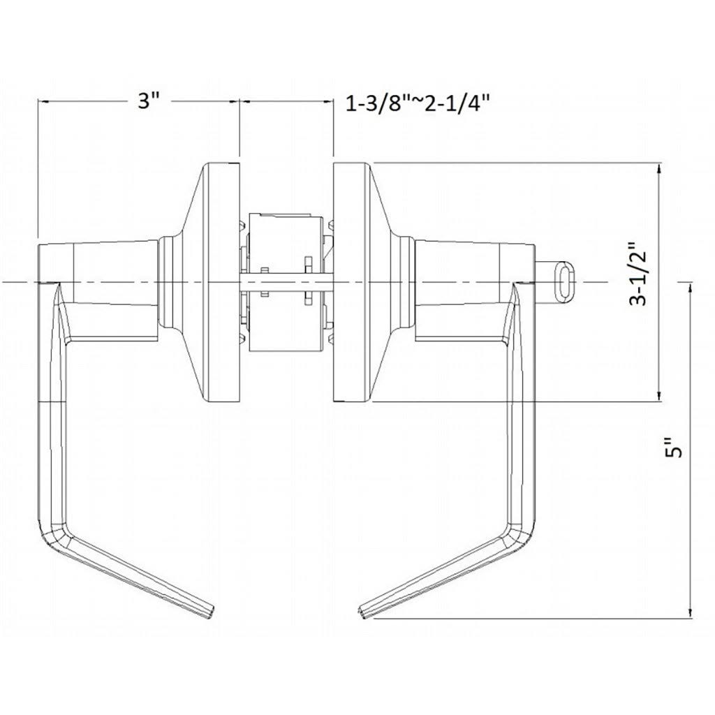 Satin Chrome Leverset A2125