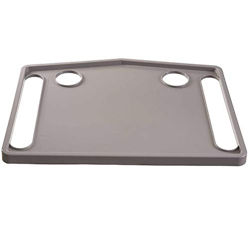 Gray Walker Tray With Cup Holders B1104
