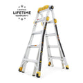 19 ft. Aluminum Multi-Position Ladder with Project Top, 375 lbs. Load Capacity Type IAA Duty Rating T60282