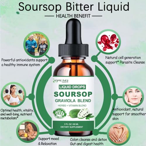 2 Fl/Oz Organic Soursop Liquid Drops H700446