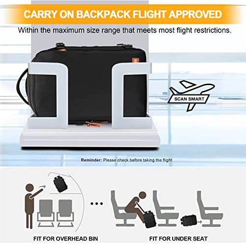 15.6 Inch Waterproof 40L Laptop Backpack (Black) H2529