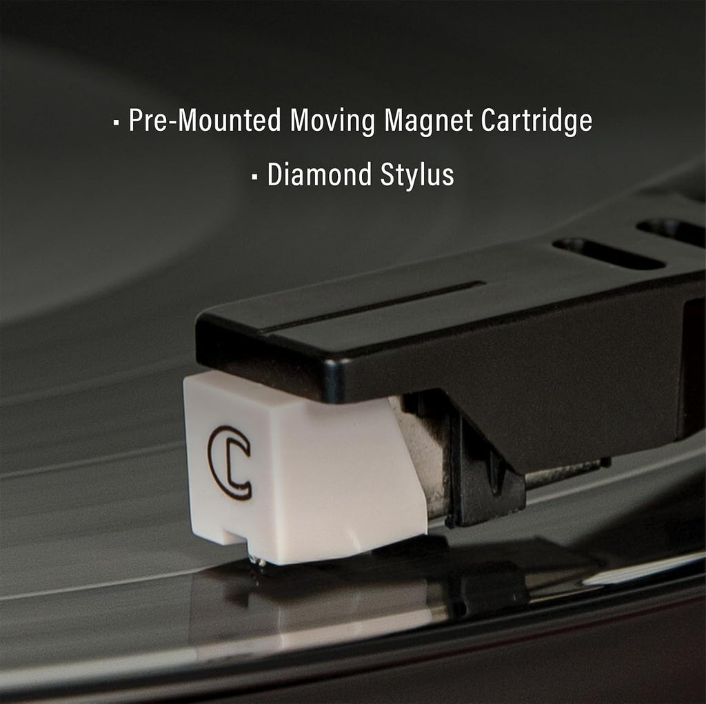 Walnut Turntable System with Bluetooth, CD, AM/FM and Speakers K855