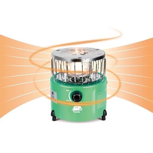 2 in 1 Portable Propane Heater and Stove, Outdoor Camping Liquefied Gas Stove, Orange A7681