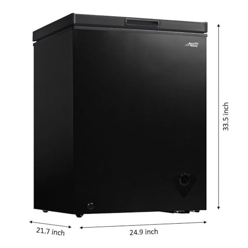 5.0 Cu.ft Chest Freezer with Removable Basket, Black Q15445