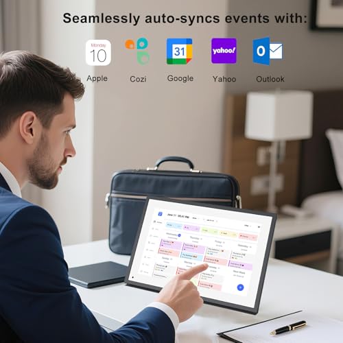 10.1 inch Wall Planner Digital Calendar & Chore Chart, Smart Touchscreen Interactive Display B818917