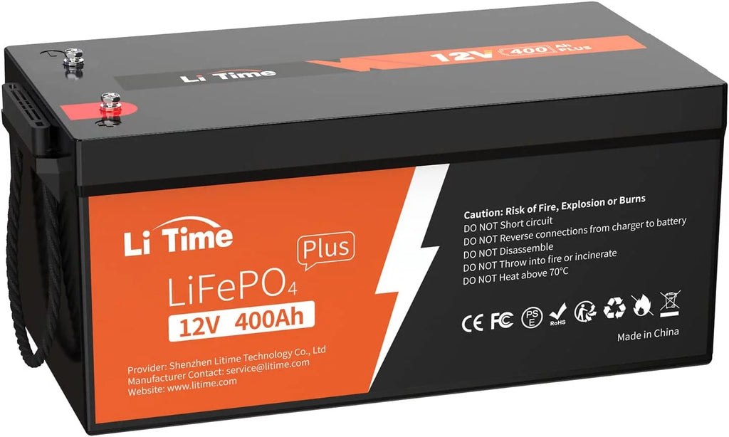 12V 400Ah Lithium Battery with 250A BMS V267