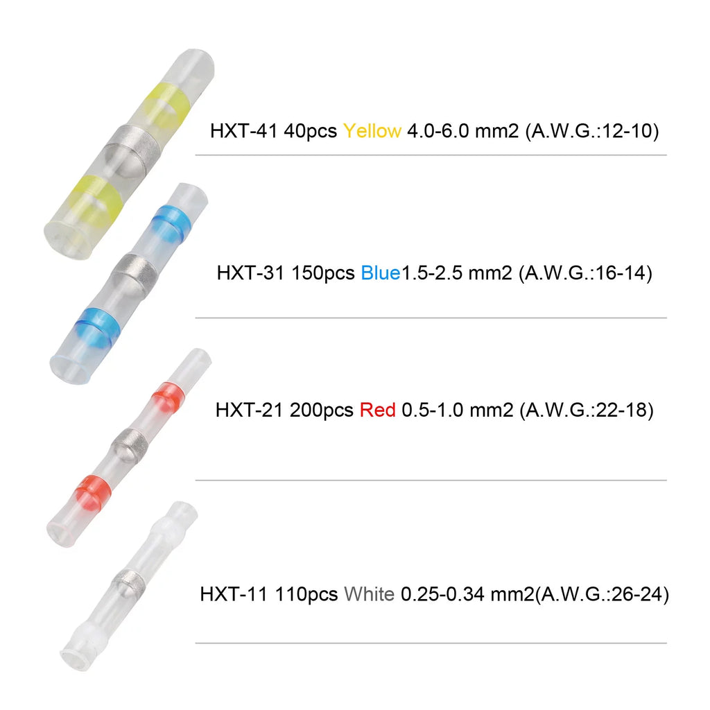 500PCS Heat Shrink Solder Wire Connectors S7533