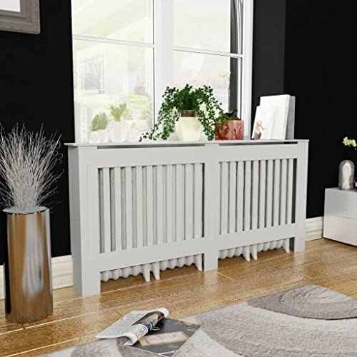 White MDF Radiator Cover Cabinet Shelf J96285