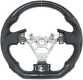 Carbon Fiber Perforated Leather Grip Steering Wheel H8370