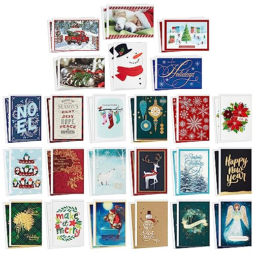 48 Cards and Envelopes Boxed Christmas Card Assortment F6121