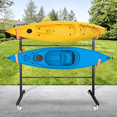 Freestanding Kayak Storage Rack for 2 Kayaks, Heavy Duty S966