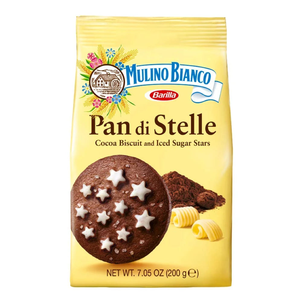 Authentic Italian Chocolate Star Cookies - 4x3-pack (12x7.05oz (200g)) W1560