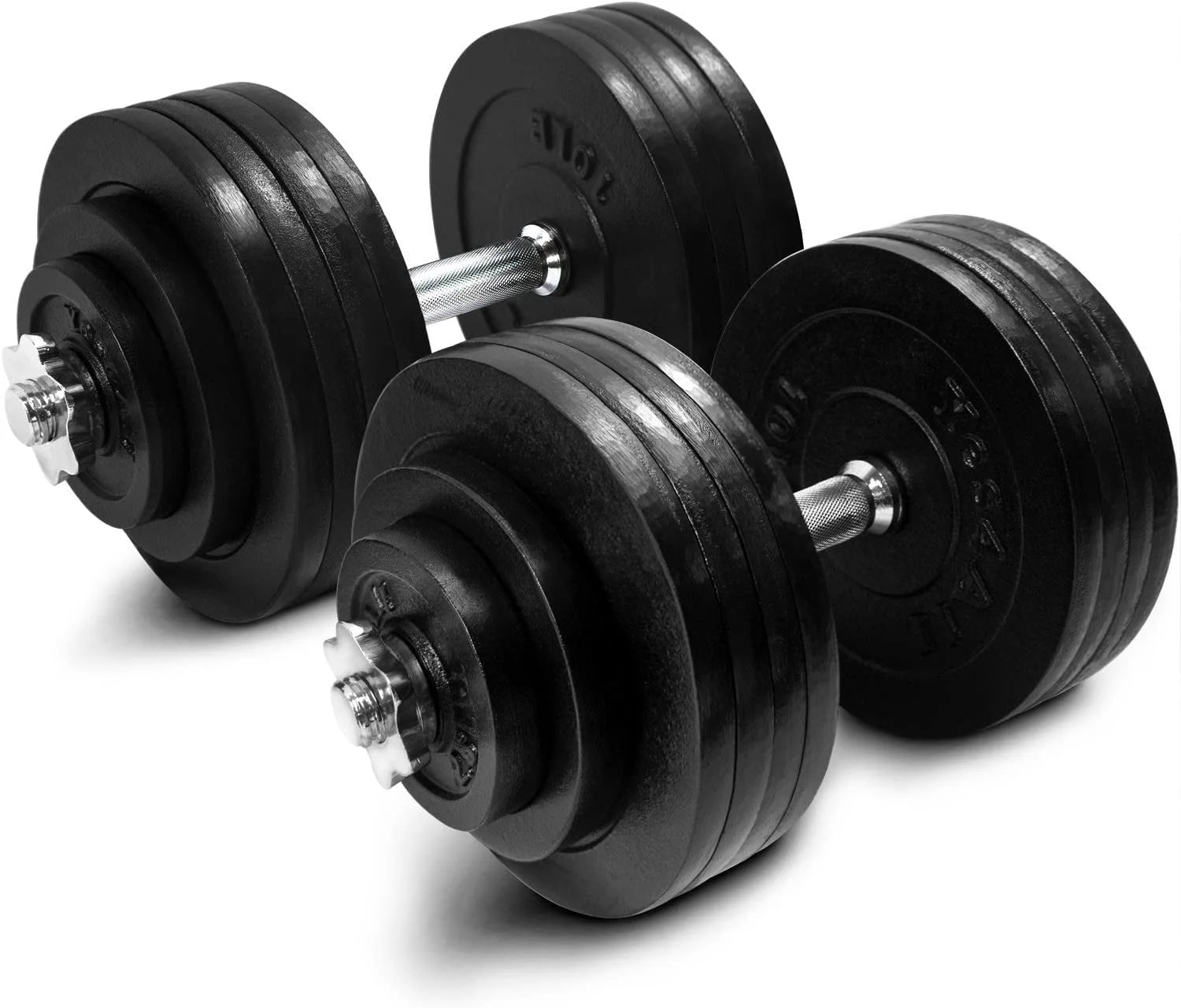 200 lbs Adjustable Cast Iron Dumbbell Set Y71243