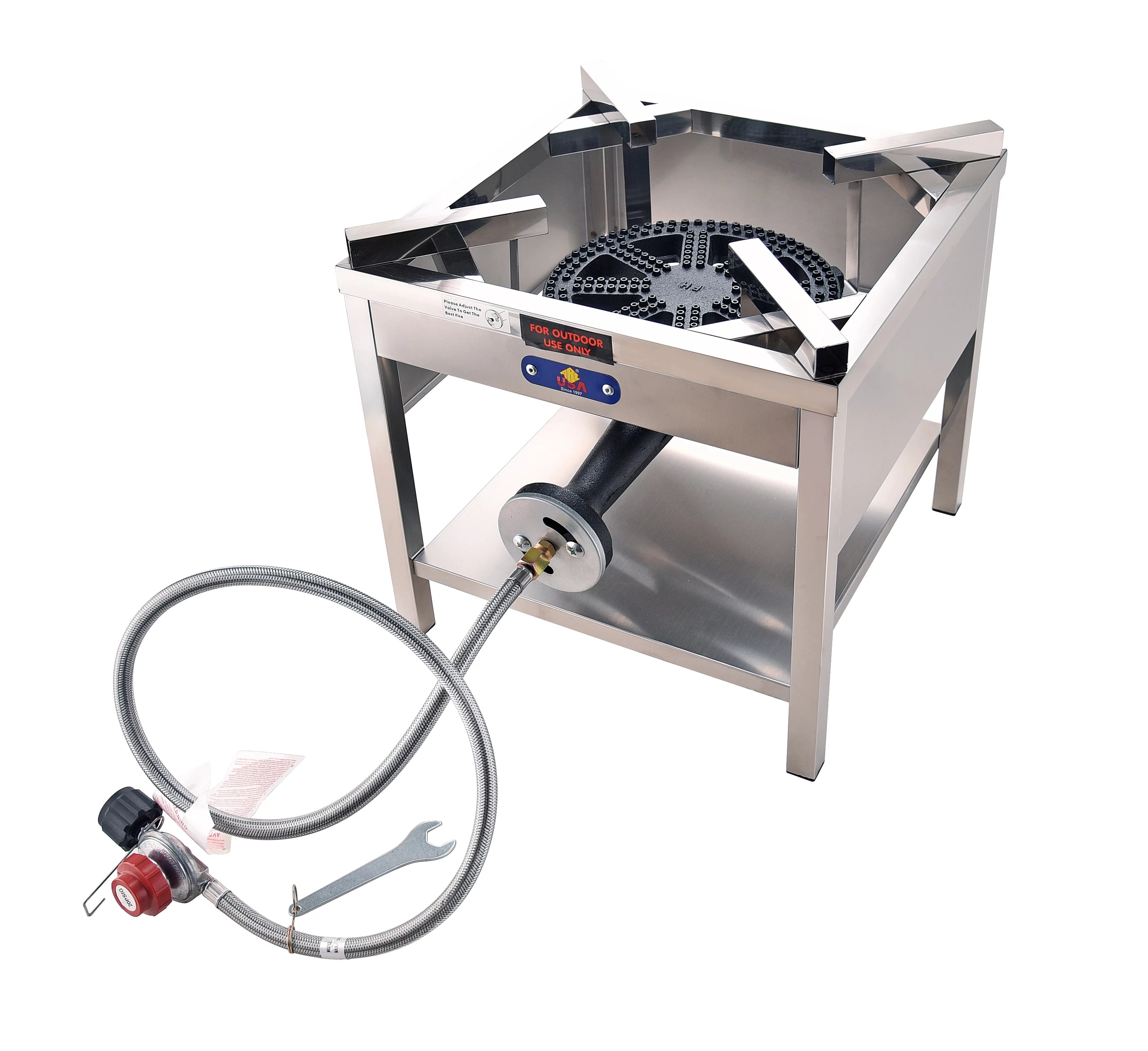 Stainless Steel Propane Burner Outdoor Cooker Stove 200,000 BTU Y154316