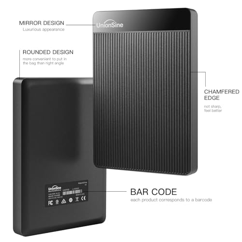 500GB 2.5" Portable External Hard Drive USB 3.0 Black Z997246