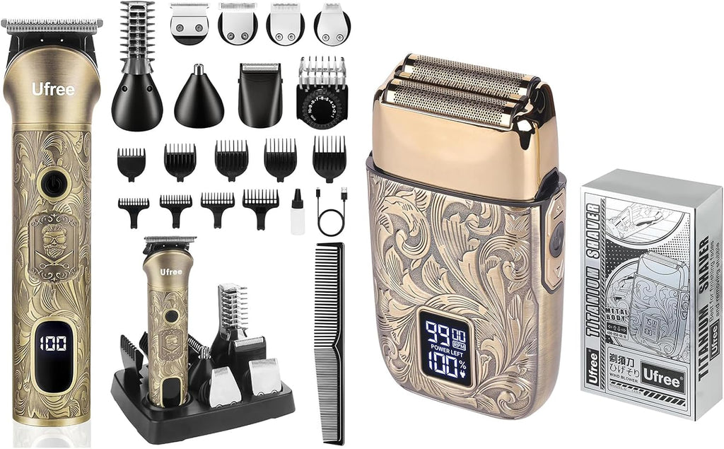 Beard Trimmer with Electric Shavers, Beard Grooming Kit K2065