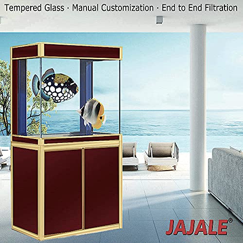 Aquarium Fish Tank LED Light Pump Freshwater Filter Fishtank Stand Bundle Ultra Clear Tempered Glass D84120