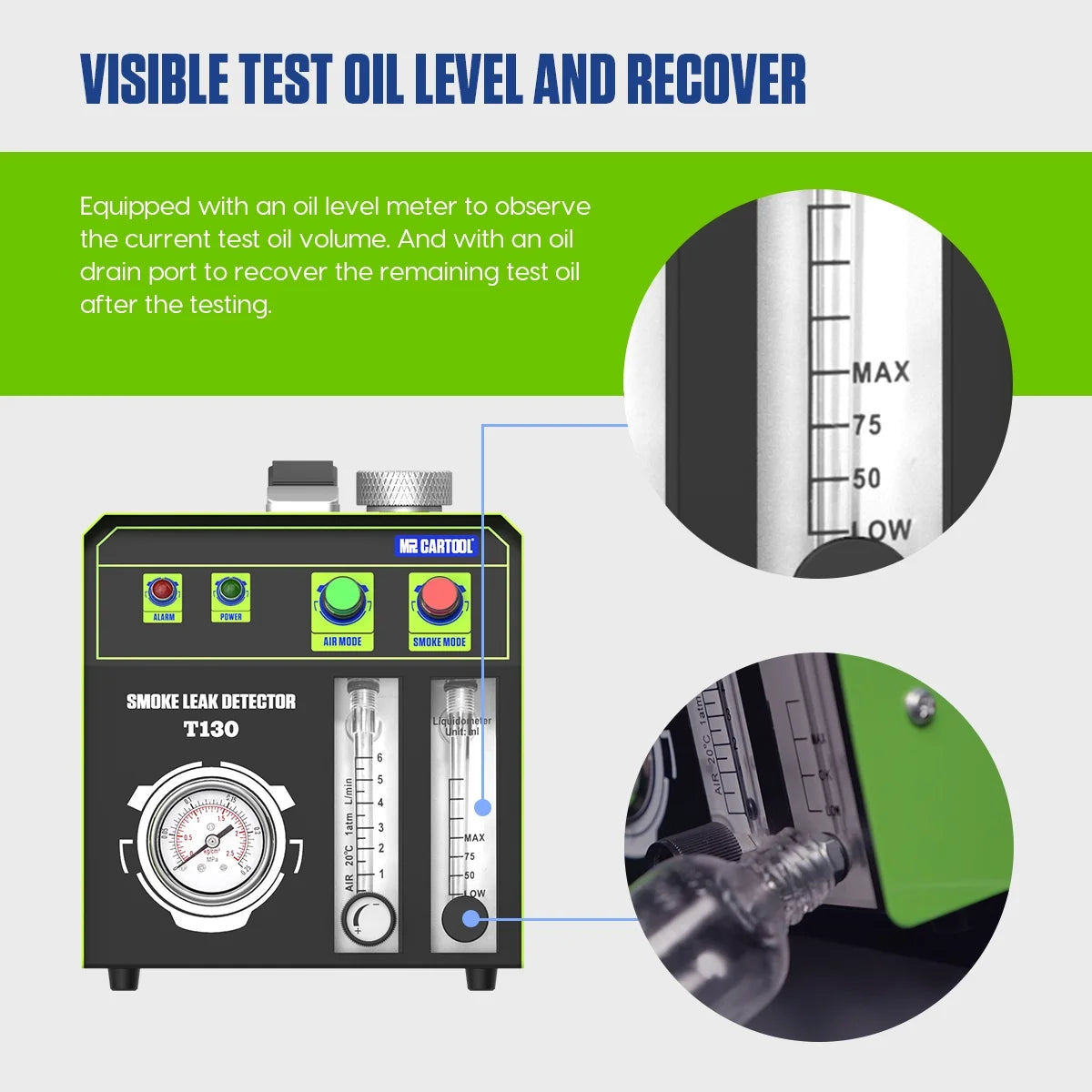 EVAP Vacuum Smoke Machine with Adjustable Flowmeter A8796