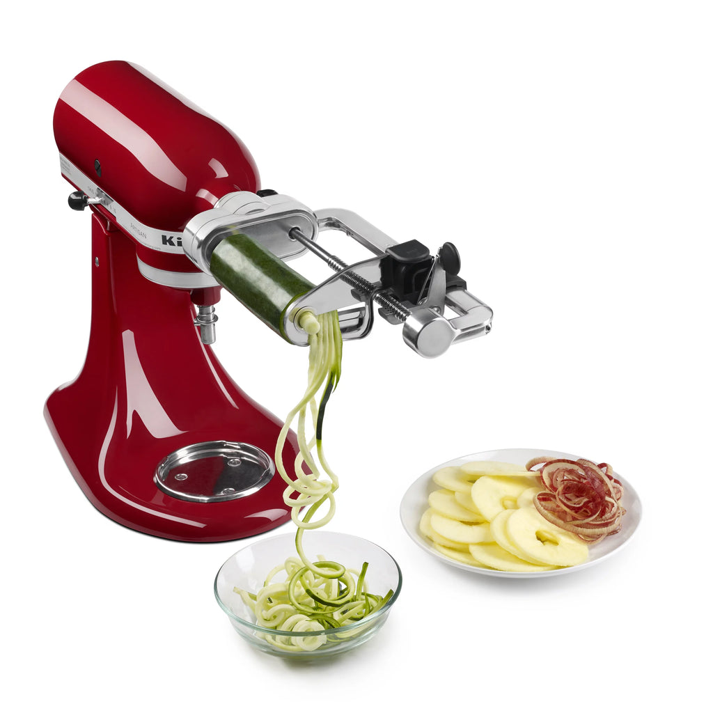 Silver Spiralizer Attachment with Peel, Core and Slice P206701