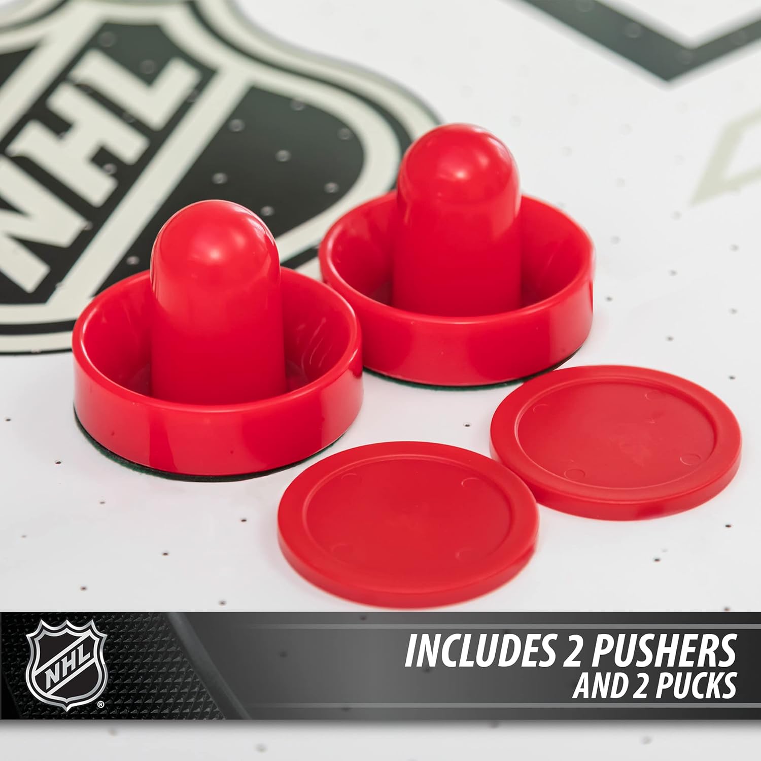 NHL Air Hockey Table with Automatic LED Electronic Scoring T7849