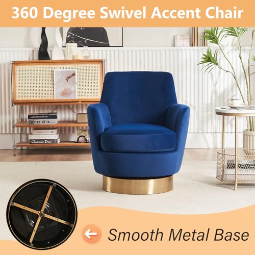 Orange Velvet Swivel Barrel Chair Set of 2 C90333