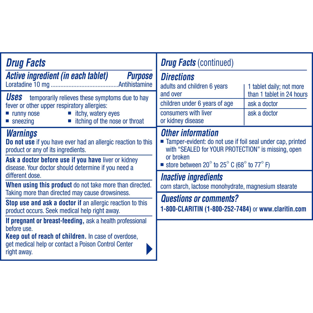 24 Hour Non Drowsy 10 mg Allergy Relief Tablets 70 ea (Pack of 2) S192