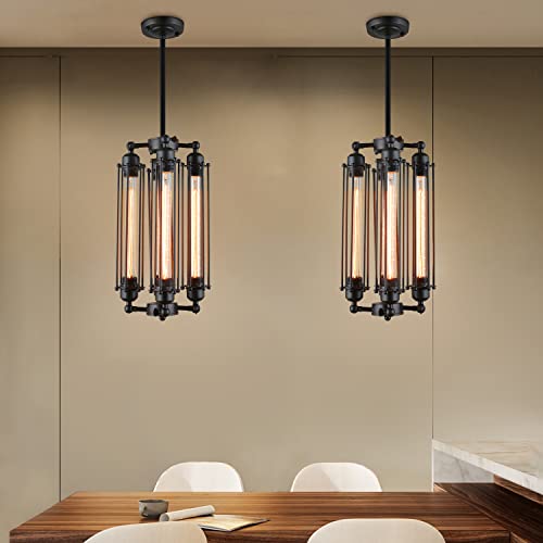 Industrial Steampunk Chandelier Vintage Pendant Light Ceiling Fixture (4 Heads) T62748