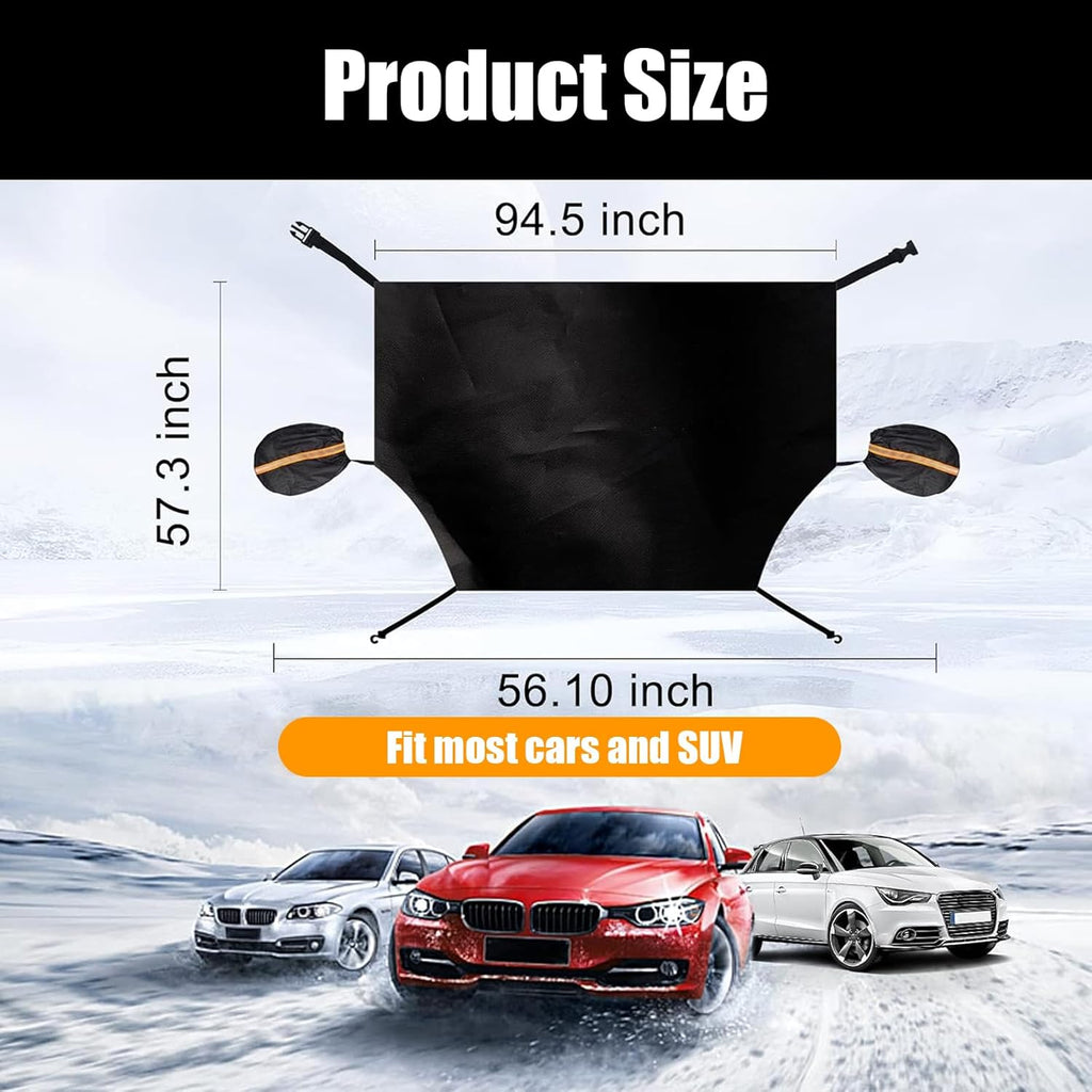 Black Windshield Cover 84.64" x 49.21" D7135