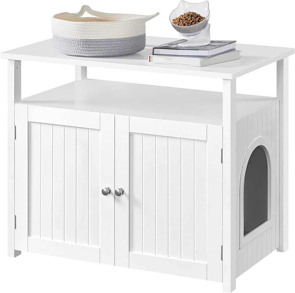 Cat Litter Box Enclosure with Storage Shelf H58845