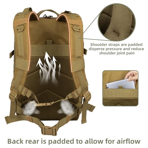 Black 45L Tactical Backpack V6500