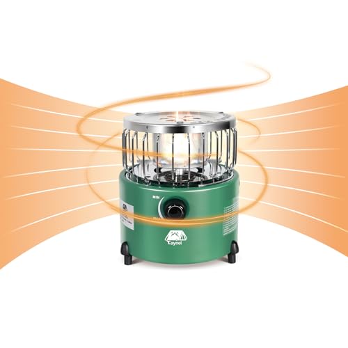 2 in 1 Portable Propane Heater and Stove, Outdoor Camping Liquefied Gas Stove, Orange A7681