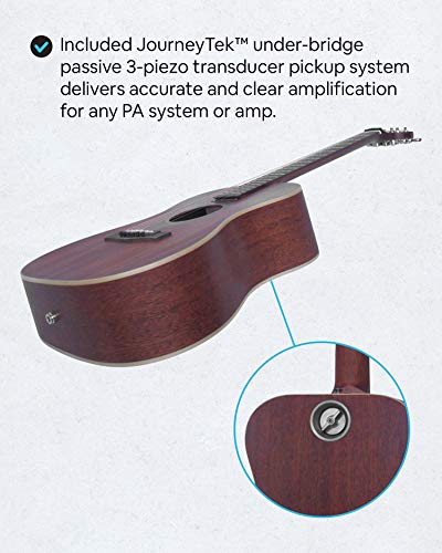Travel Guitar Acoustic-Electric with Patented System T5485