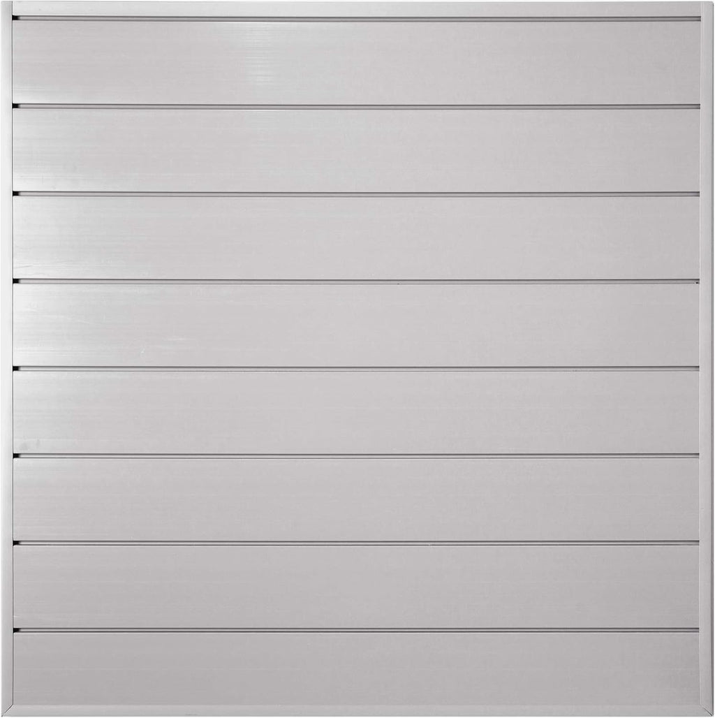 PVC Slat Wall Panels, 6 Inch - 8ft by 4ft (32 sqft) Section, Graphite F657