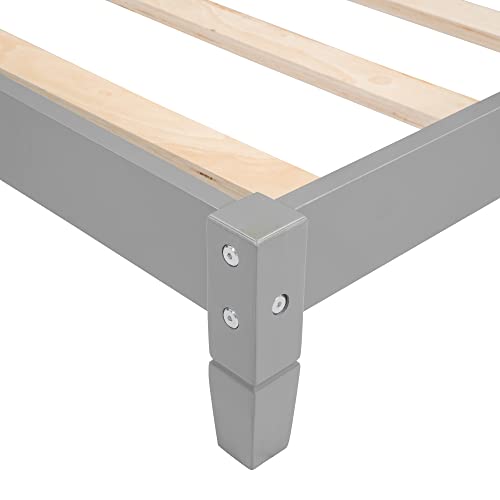 Full Daybed Frame, Full Size Platform Bed with Slat Support, Wood Full Sofa Bed Y586226