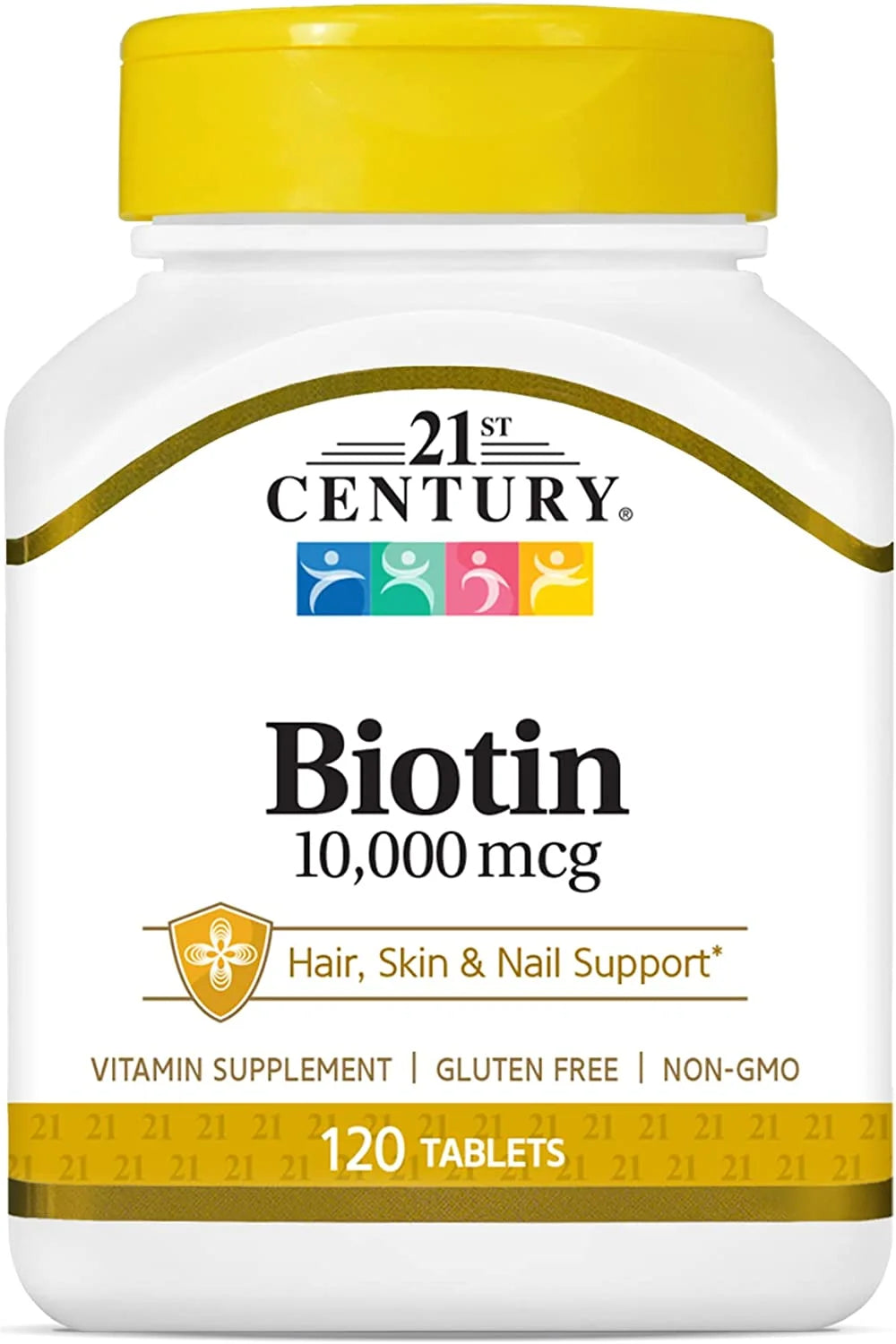 Biotin Tablets 10000 mcg, 120 Count, 6 Pack Y887636