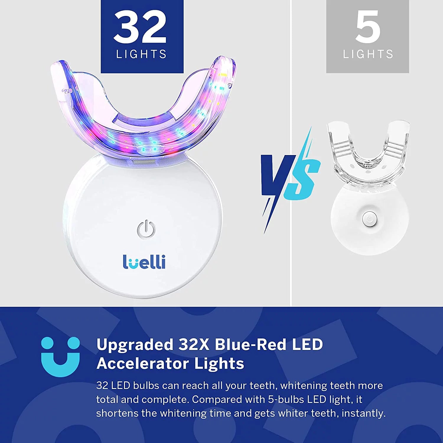 Teeth Whitening Kit with 32 LED Lights and Whitening Gel Pen X318452