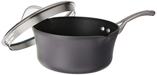 1 1/2-quart Black Hard-Anodized Aluminum Nonstick Sauce Pan G559