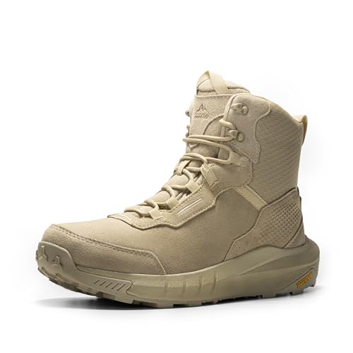 Waterproof Leather Tactical Work Boots with Cushion Sole E5632