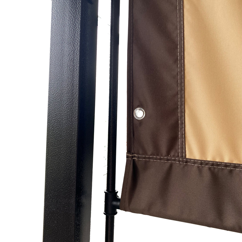 Universal Canopy Cover Replacement For 12X9 Ft Curved Outdoor Pergola O253902