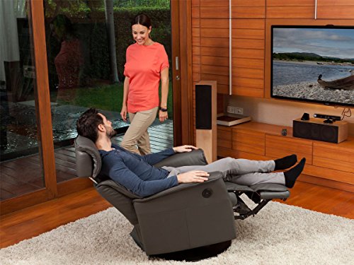 Large Leather Recliner Swivel Glider Chair U8864