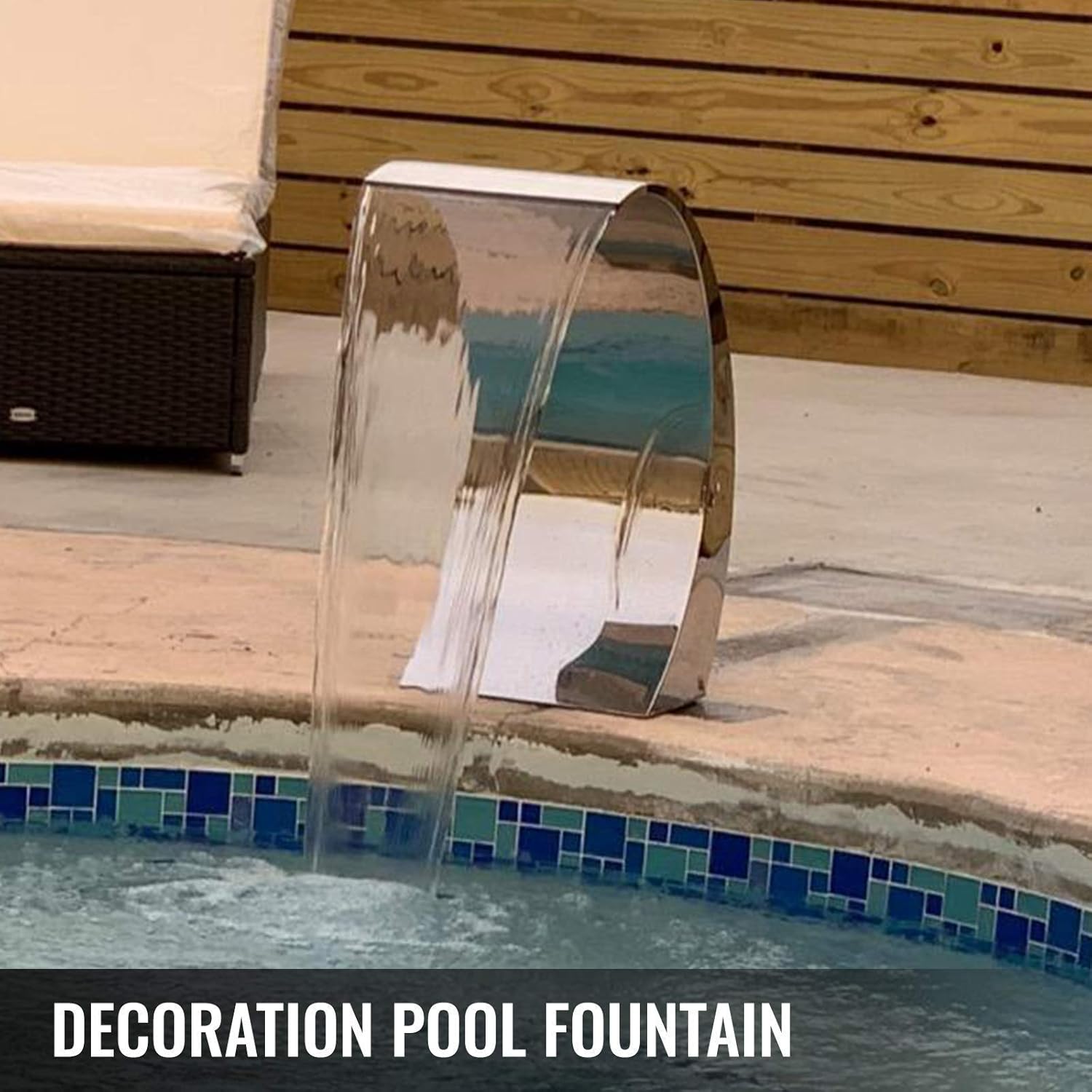 Pool Fountain Stainless Steel 7.9X4.5 Inch Y8012