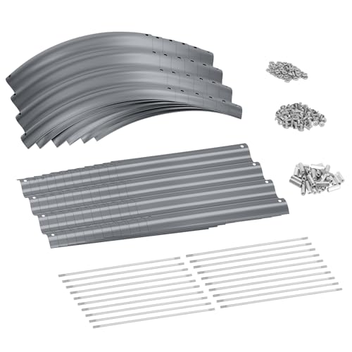 8ft Galvanized Raised Garden Bed Kit, Silver, 108 Gallon Capacity W730667