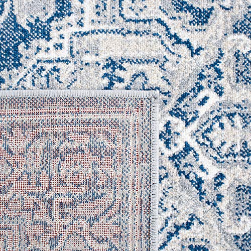 Navy & Grey Area Rug U838