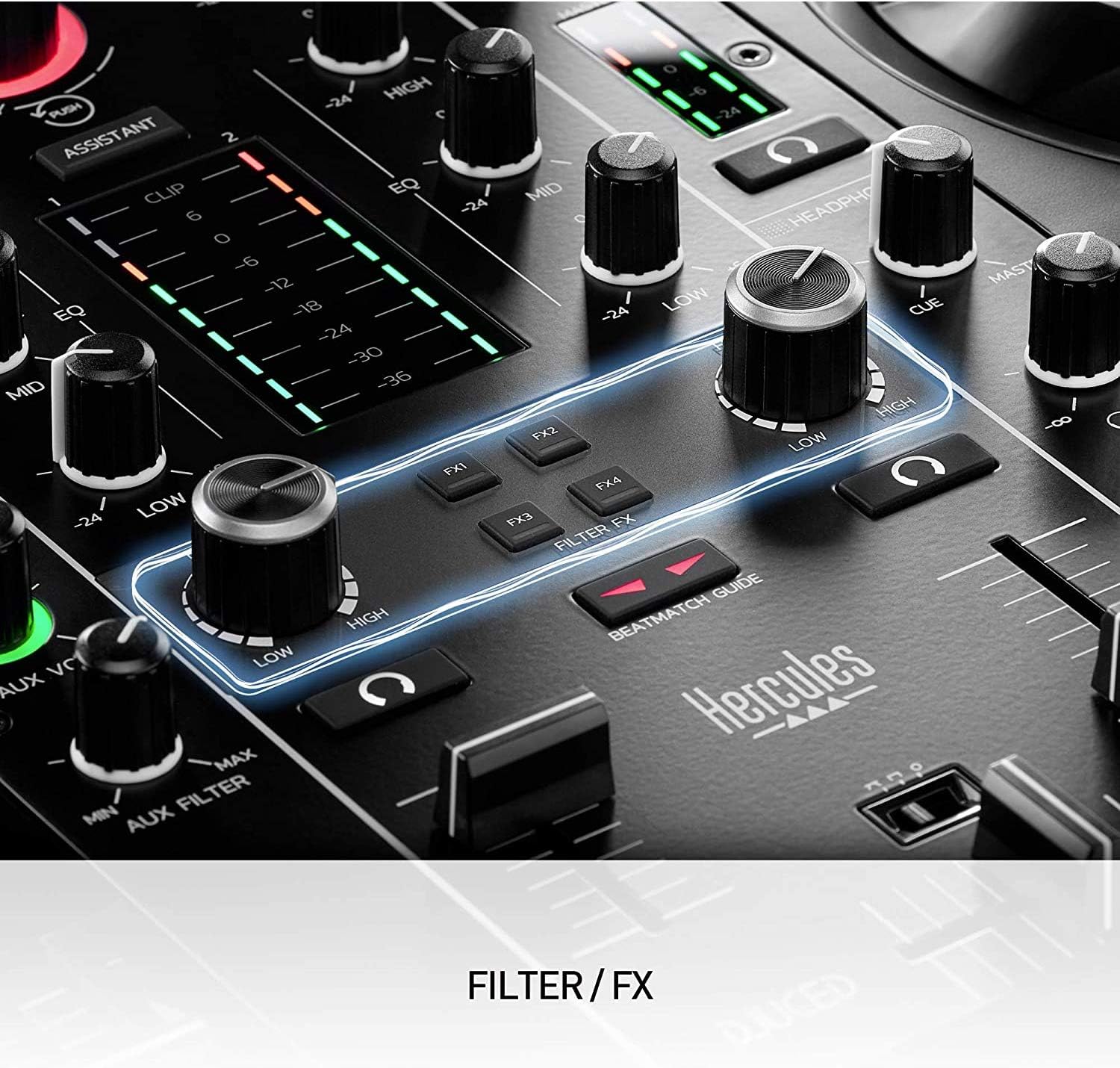 DJ Controller with DJ Headphones and Audio Cable M387