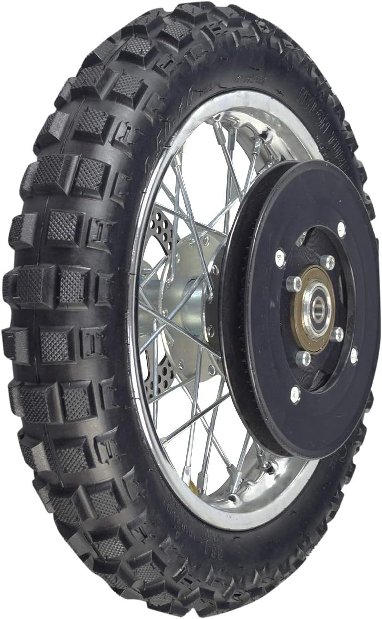 2.5-10 Knobby Tread Tire Rear Wheel Assembly with 80 Tooth Sprocket S682719