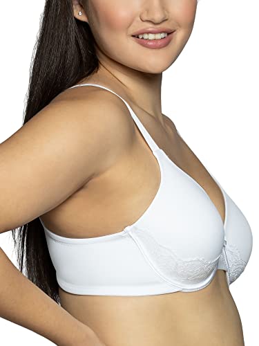 Women's Full Figure Beauty Back Smoothing Bra with Lace, Lightly Lined Cups up to DD Y585512