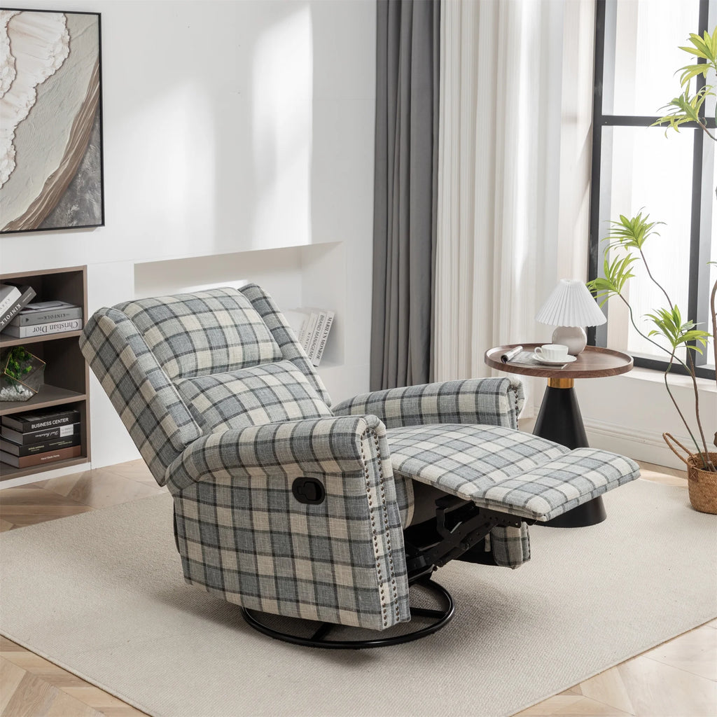 Green Swivel Rocker Recliner Chair D930