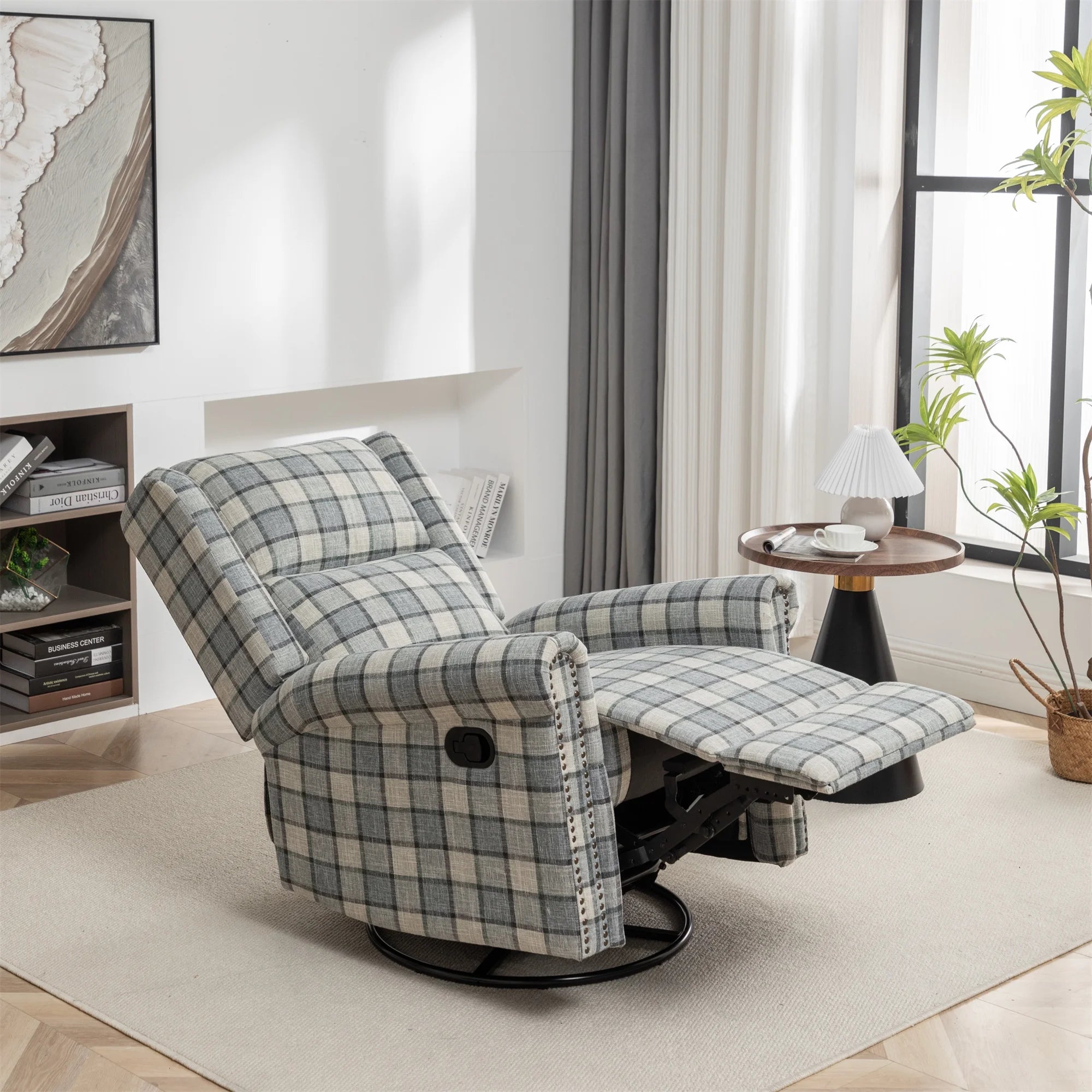 Green Swivel Rocker Recliner Chair D930